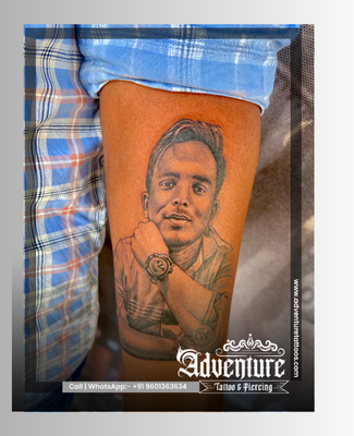 Portrait tattoo design Adventure Tattoo Ahmedabad